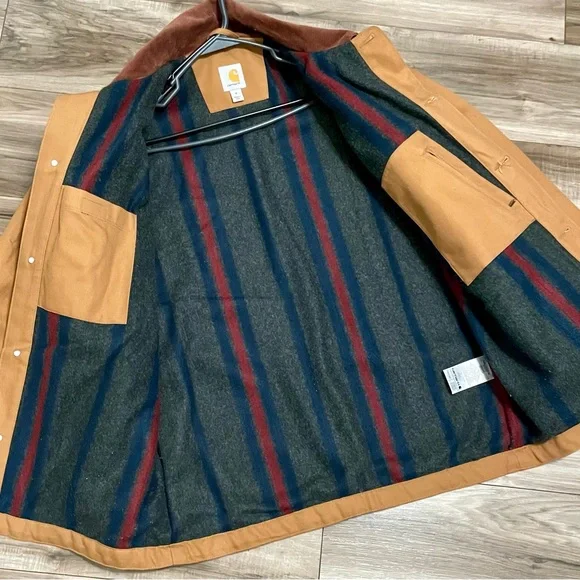 Carhartt Men's Tan and Brown Chore Jacket - Picture 2 of 5